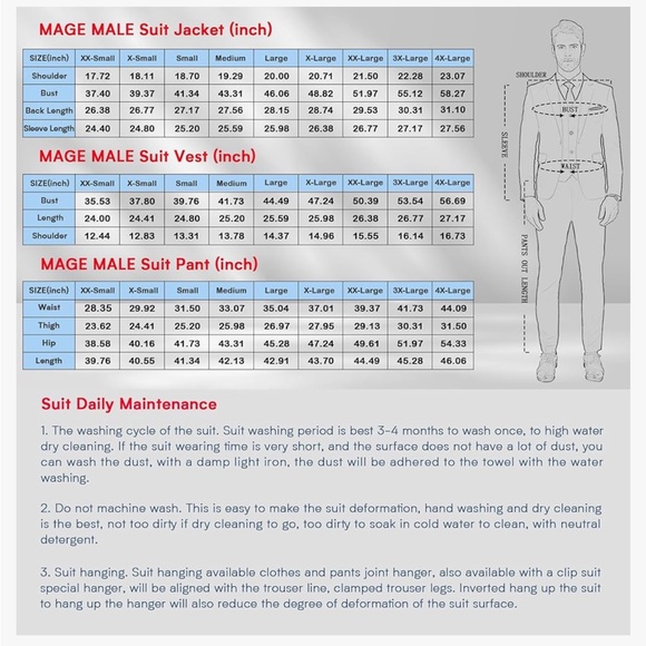 Men’s 3 piece suit NWT size Small, light gray, New in package. Wedding Prom - Picture 3 of 9